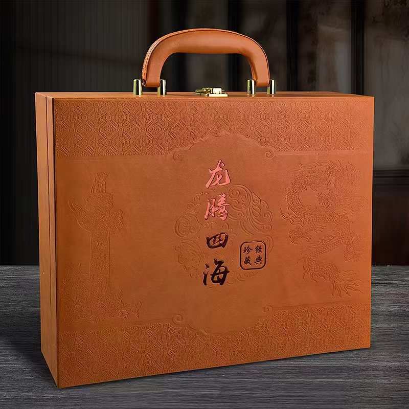 龙腾四海珍藏收藏品卷轴金箔纪念章金币礼盒装工艺品礼品