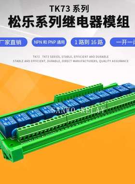 12路松乐SONGLE继电器模组 模块TNK73-624 SRD-6VDC-SL-C