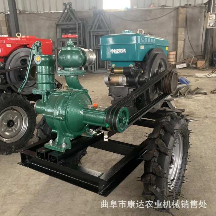 3寸高压泵 拖拉机背负水泵 柴油拖车式流量泵 4寸高扬程泵