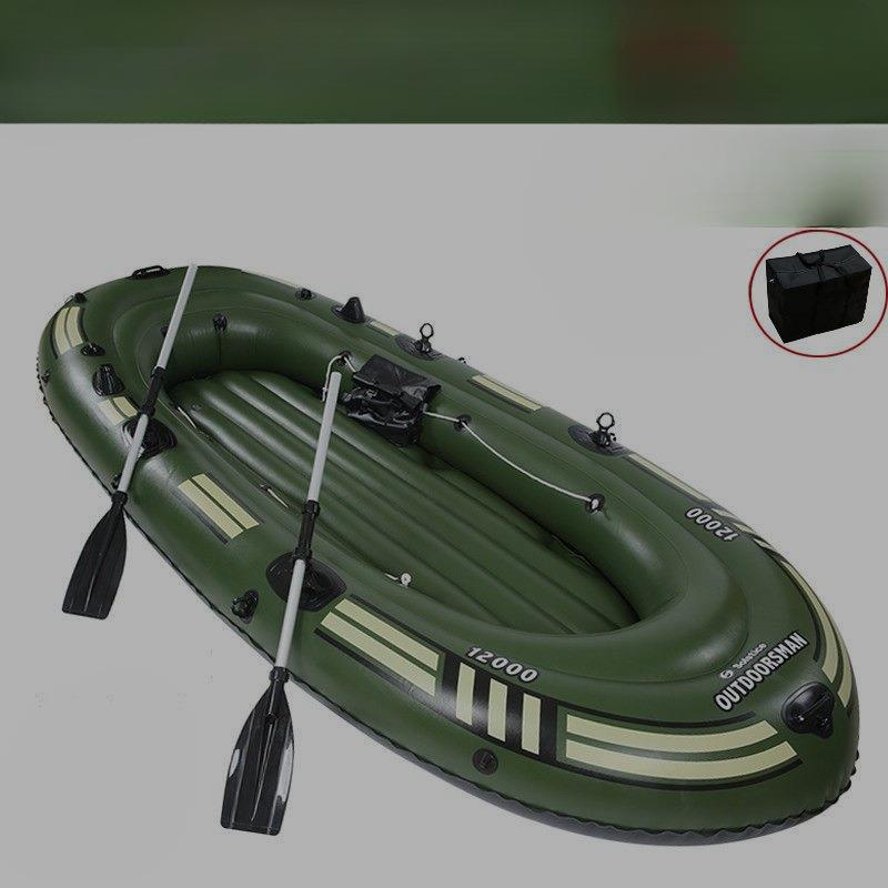 橡皮艇加厚耐磨2人充气船3人4人皮划艇双人钓鱼船特厚气垫雅之心