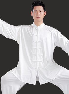 专业太极服男款八段锦太极拳练功服女款2026新款表演服比赛服套装