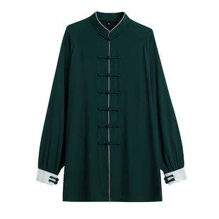 夏季薄款短袖太极服男款女款2026新款亚麻八段锦太极拳练功服套装