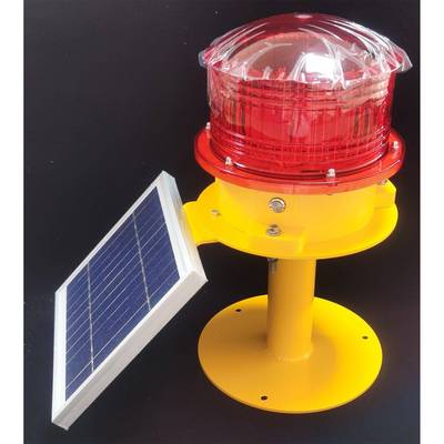 太阳能高空障碍灯警示灯铁塔高楼信号灯太阳能航标灯可同步闪烁
