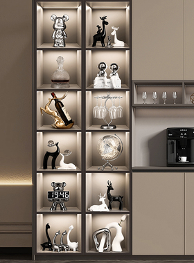 乔迁新居礼品麋鹿软装饰品摆件轻奢高档创意餐边柜酒柜Y红酒架组