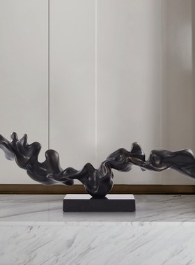 创意简约客厅大堂雕塑别墅u样板间软装饰摆件会客厅酒店抽象摆设