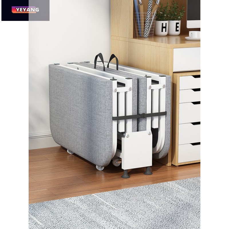 折叠床办公室午休l床便携简易床陪护单人床家用小床午睡行军床