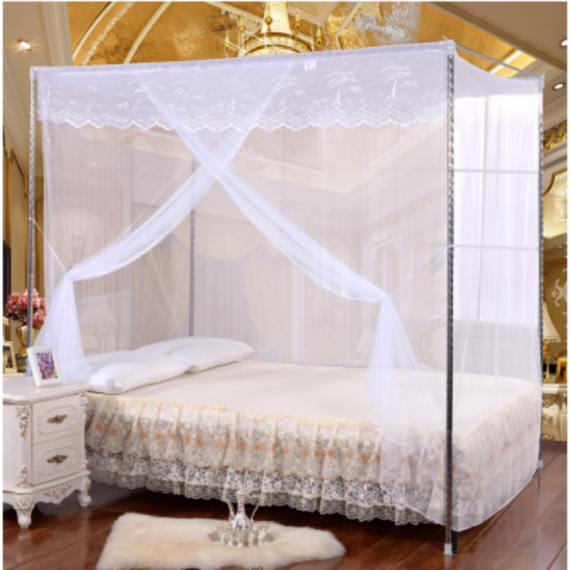 学生单门蚊帐宿舍上下铺单人t床老式加密1m1.5米1.8m床 双人 家用