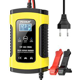 12V 5A Motorcycle Car Pulse Repair Charger with L CD Display