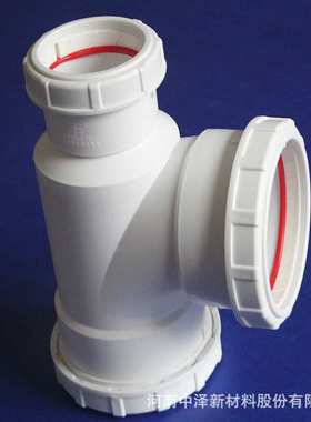 青海西宁 dn160 hdpe螺口压盖连接白色静音管 中泽新材料简单方便
