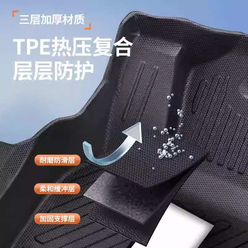 适用于朗逸新锐专用汽车用品大全内饰无异味改装件TPE原厂脚踏垫