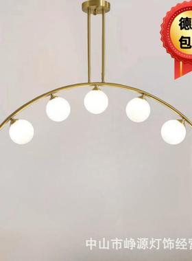 北欧简约吊灯餐厅北欧简约办公吧台后现代玻璃灯具