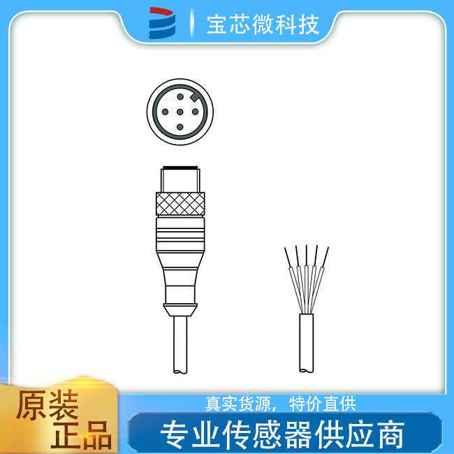 德国Leuze劳易测 连接电缆 KB-008-3000 A-S