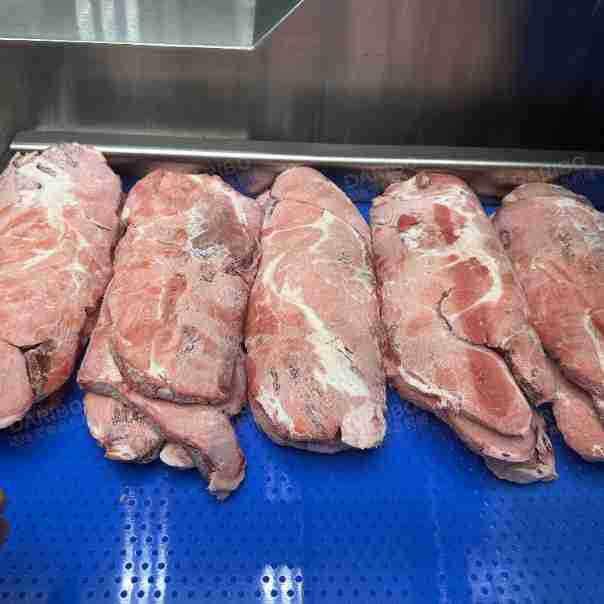 *大块冷冻肉牛霖肉切片切块机全自动连续式冻肉切条切丁切片设备