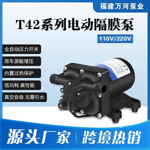 11升小型交流房车隔膜泵家用增压泵110V自吸泵220V生活供水抽水泵