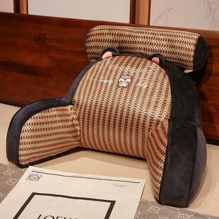 凉席床头靠垫办公室t久坐护腰靠枕座椅腰靠垫沙发靠背孕妇靠 夏季