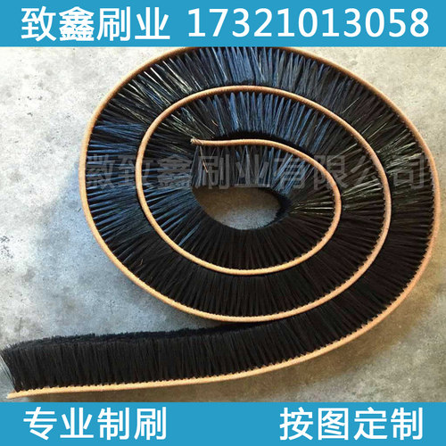 热卖尼龙丝皮条刷 工业皮带毛刷 生产线清洗毛刷工业除尘传送带刷