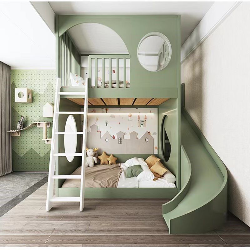 实木儿童房全屋定制太空舱树屋上下床旋转滑滑梯双层隔断高低床,住宅家具,高低/子母床,淘宝优惠券,粉丝福利购,淘宝优惠卷