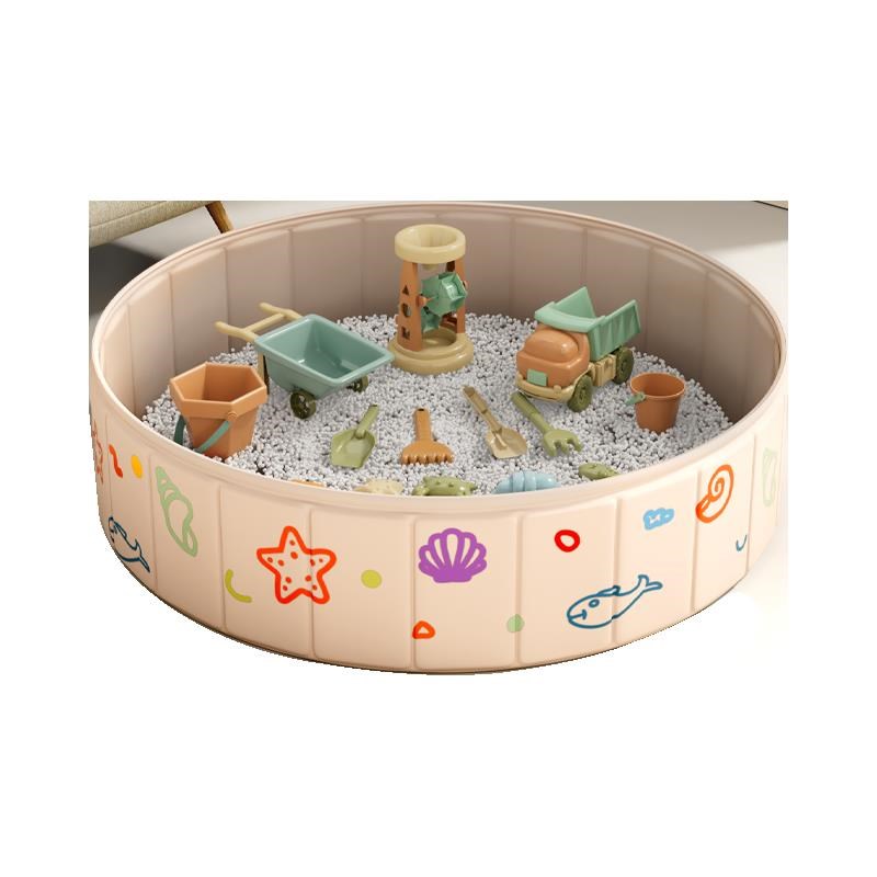 挖沙玩具儿童沙子宝宝沙土玩具沙室内沙滩玩具套装折叠围栏