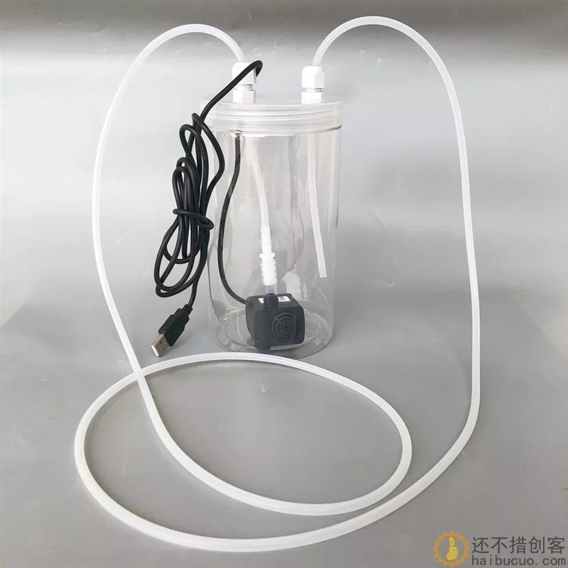 DIY电脑手机设备水冷循环水箱水桶水泵USB水管套装散热V包邮5v 4*