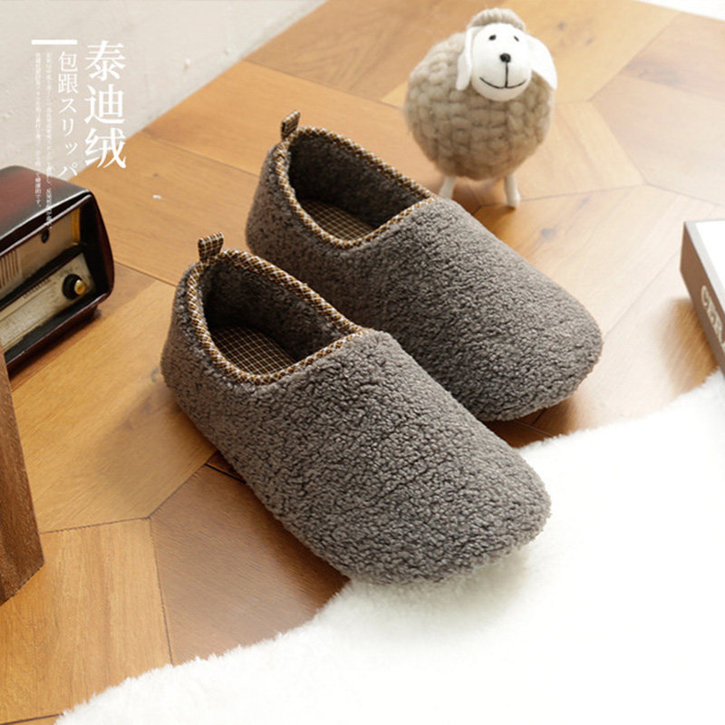 春秋款棉拖鞋家用防臭秋冬季男士室内家居冬天包跟女保暖情侣防滑