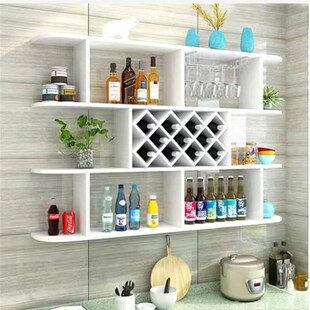 全实木酒架e酒柜置物架网红壁挂客厅墙上装饰架多层红酒架子餐厅