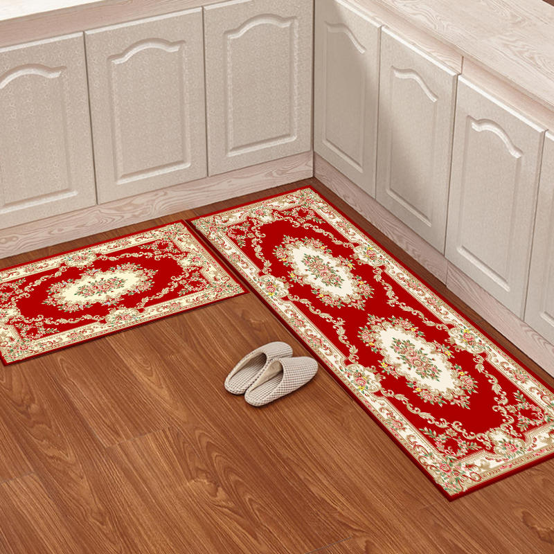 厨房欧式地垫长条吸水防油家用耐脏进门地毯门垫卧室浴室防滑脚垫