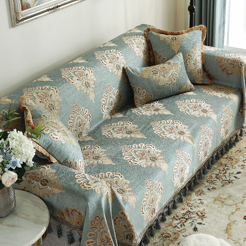 欧式沙发b垫布艺沙发垫2021年新款沙发巾订做定制尺寸一片式沙发