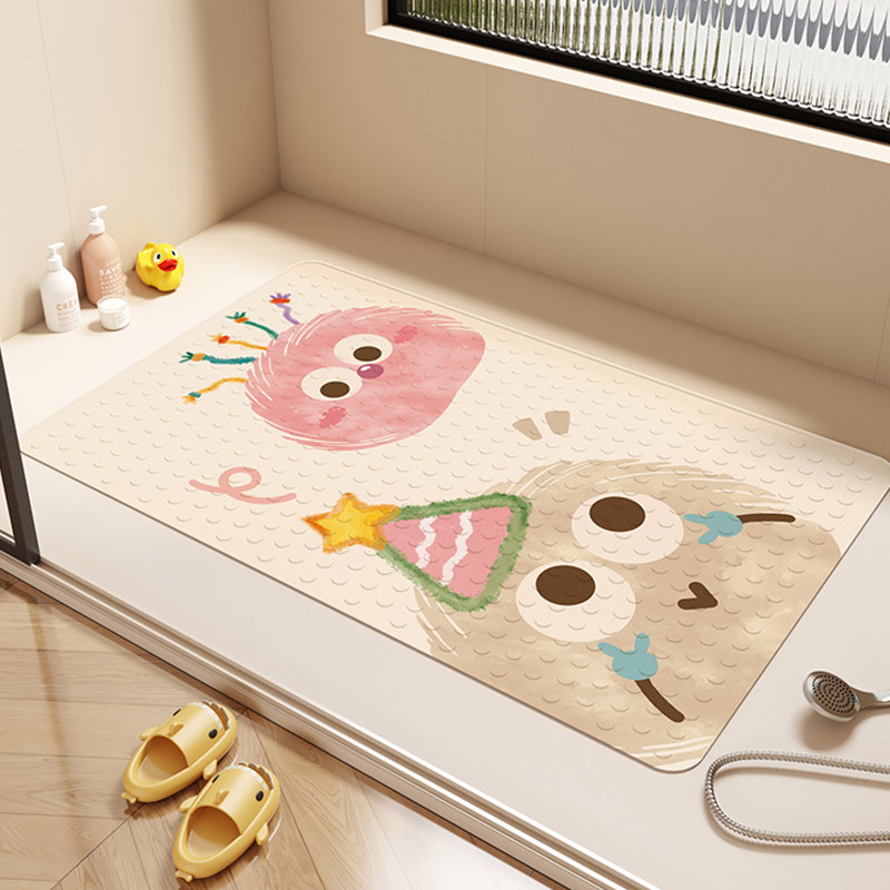 浴室防滑地垫淋浴房可爱儿童洗澡PVC防摔脚垫卫生间地毯吸盘垫子,居家布艺,家用脚垫,淘宝优惠券,粉丝福利购,淘宝优惠卷