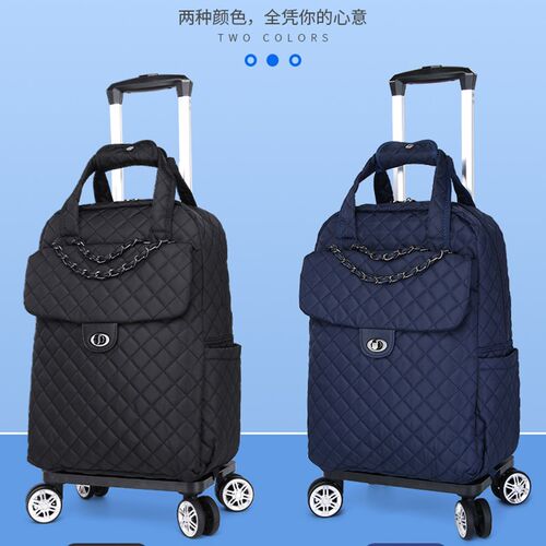 万向轮旅行包轻便可携式r行李袋旅游包拉杆大容量可推可拉手拉车