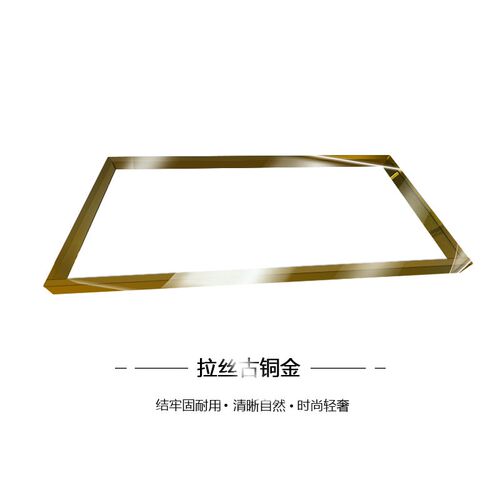 定制全铝框玻璃层板灯置物架酒架发光金属层板托