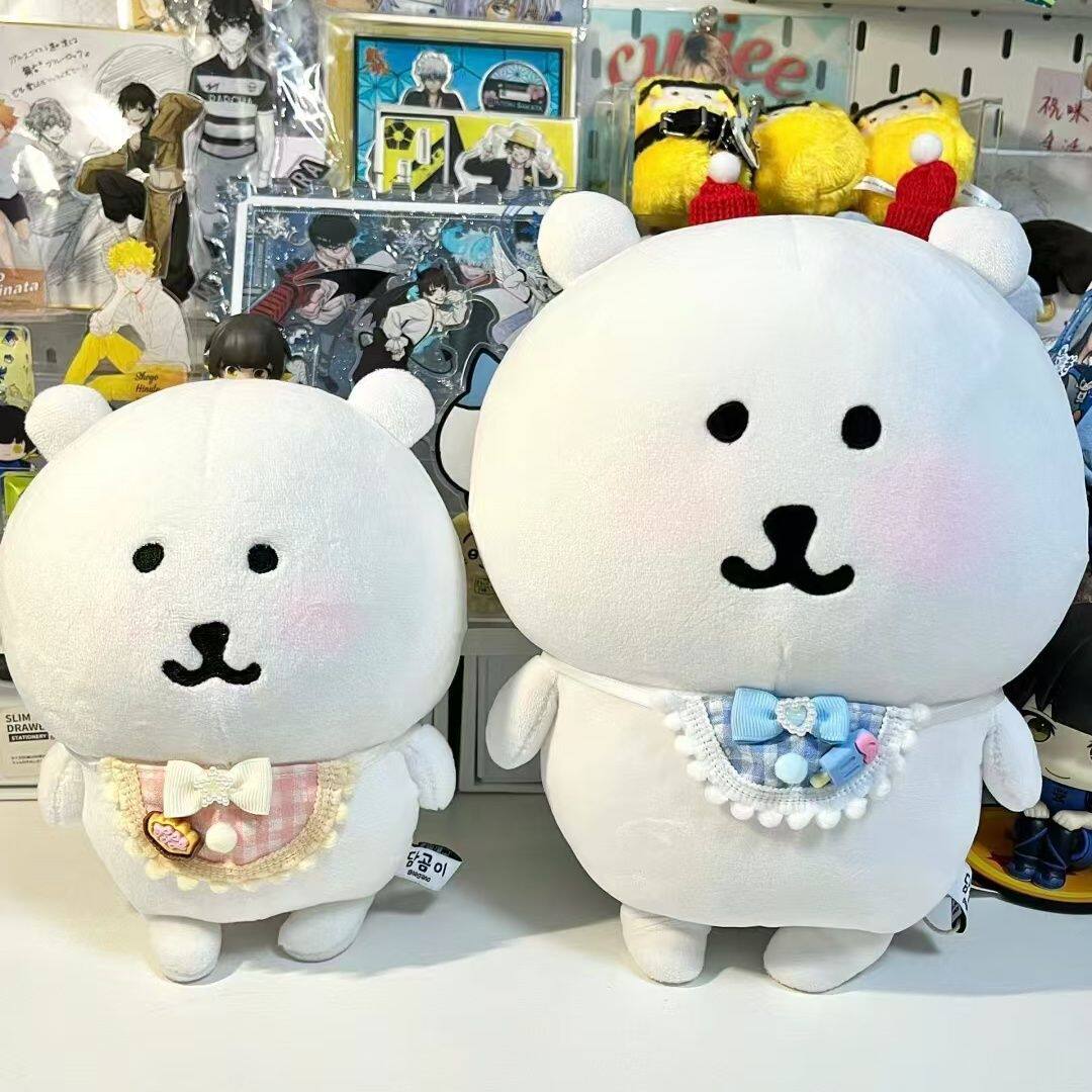 自嘲熊玩偶公仔小白熊抱枕毛绒玩具抱睡布娃娃送生日礼物枕头