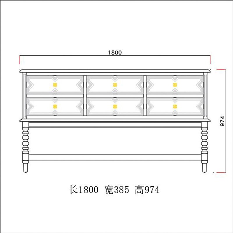 法式黑色实木玄关柜复古客厅过道中古风H斗柜隔断柜屏风靠墙置物