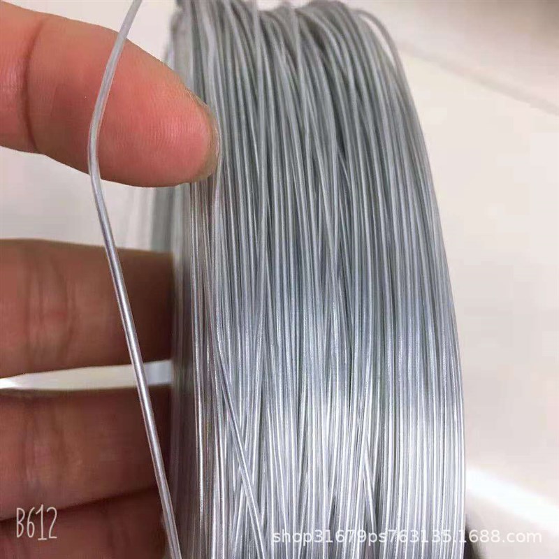 1.8mm圆形包胶扎线. 透明塑料铁丝 捆绑带V.透明扎带现货