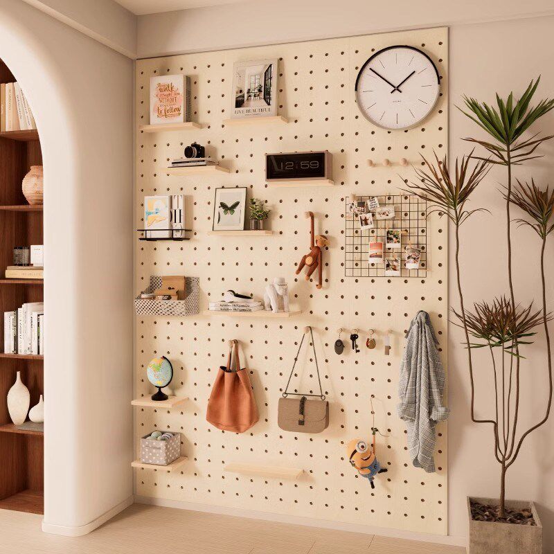 缝纫机线架洞洞板置物架实木悬z挂整理架裁缝店大容量宝塔线收纳