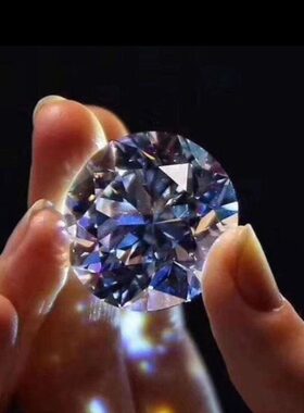 裸石克莫桑石级别超大王85箭八22mm莫桑钻炸人工钻石心美国进口八