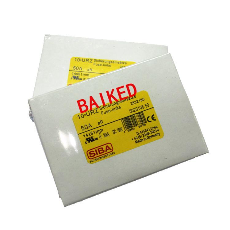 西霸SIBA 50A -700V 30KA 5020106.50 保险丝 14x51 熔断器保险丝