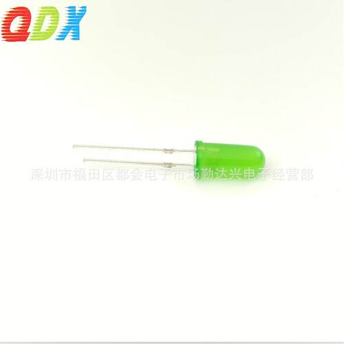 F5长胶体绿发普绿 5mm*10.8高胶体绿发普绿 led发光二极管灯珠