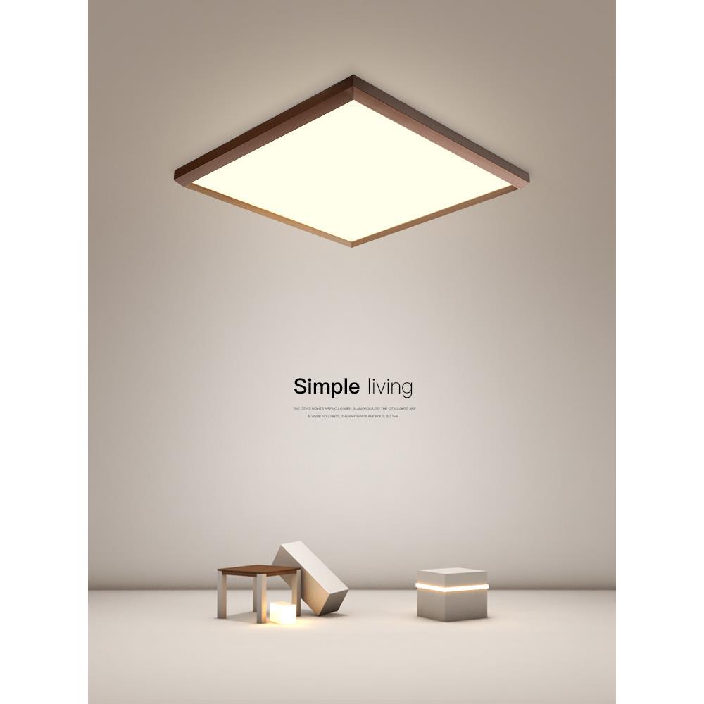 led吸顶灯现代简约正方形创意大气客厅灯时尚北欧家用卧室灯灯具
