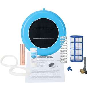 Solar pool ionizer太阳能铜银离子水处理器泳池水净化器purifier