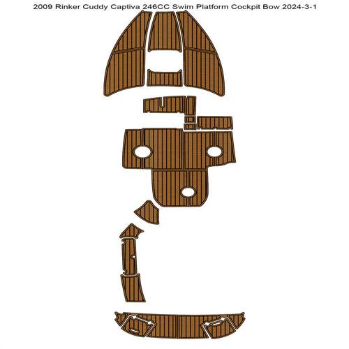 2009 Rinker Cuddy Captiva 246CC 游艇船舶EVA柚木地板 亚马逊