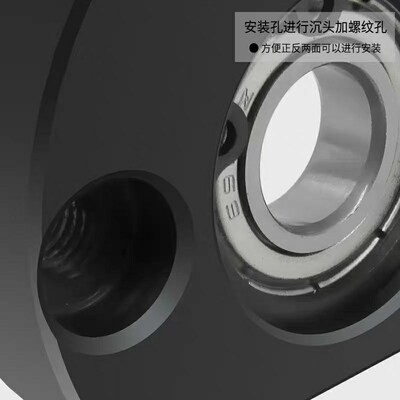圆法兰底座轴承座组件 BFP01 BFP02 BFP06 带座轴承 双轴承法兰座