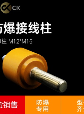 黄色圆柱 防绝缘子 高压 JR接线柱  M16*M12高压接线柱JR-JS电机