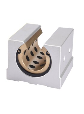 SBR石墨铜套加长铜衬套直线轴座耐磨12 16 20 25 30 35 40 50UU