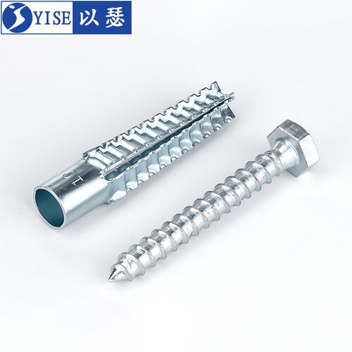 金属膨胀螺丝 碳钢带刺铁膨胀栓 适用M5-M10外膨胀管钉