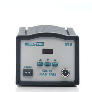快克205大功率无铅焊台150W QUICK205 数显电烙铁快克203H高频