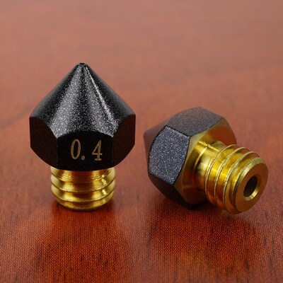 优质3D打印铁氟龙喷嘴黄铜喷嘴 MK8大头喷嘴外径8 打印PETG不粘料