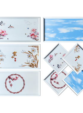 集成吊顶300x300x600led平板灯厨房厨卫生间嵌入式铝扣板吸顶灯具