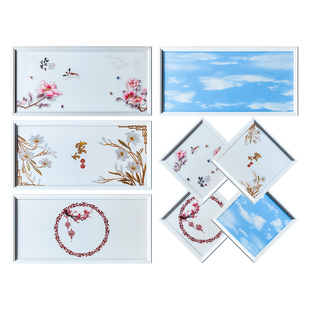 集成吊顶300x300x600led平板灯厨房厨卫生间嵌入式铝扣板吸顶灯具