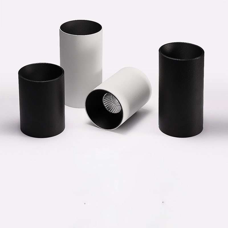 明装筒灯免开孔家用玄关圆形吸顶式天花射灯店铺10w30w防眩无主灯