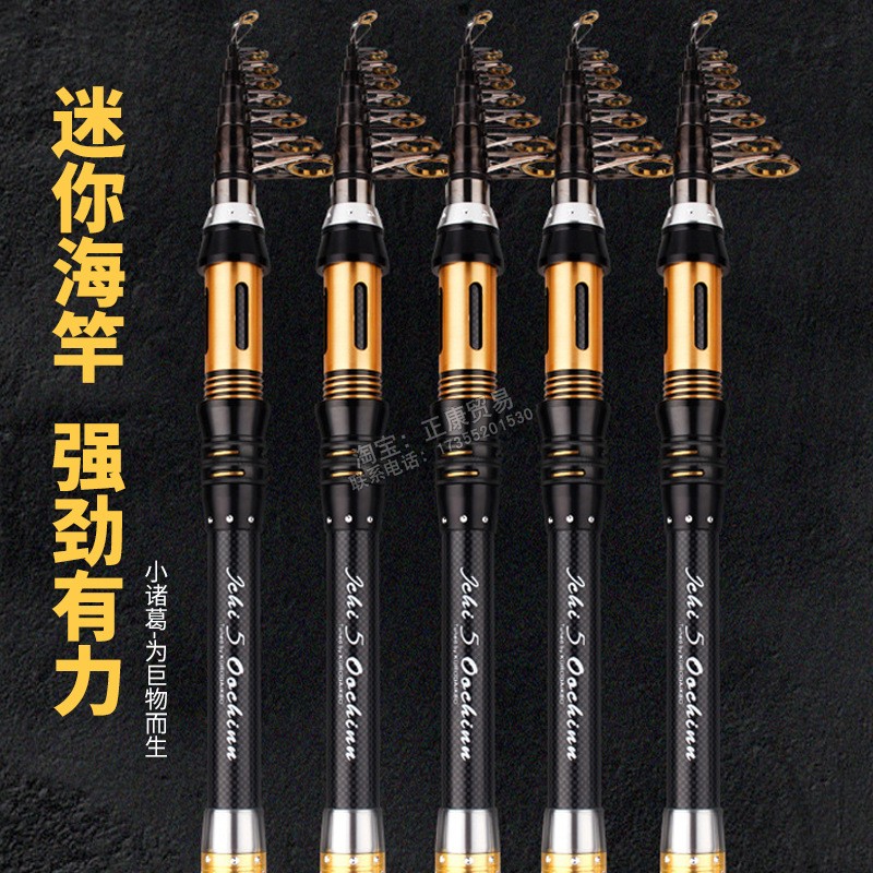 海竿超短迷你小碳素海杆抛竿远投竿路亚竿甩杆钓鱼竿威海渔具